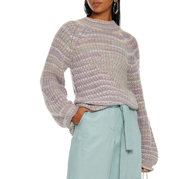 Nicholas Maliya Marled Alpaca Blend Sweater M - Picture 1 of 10